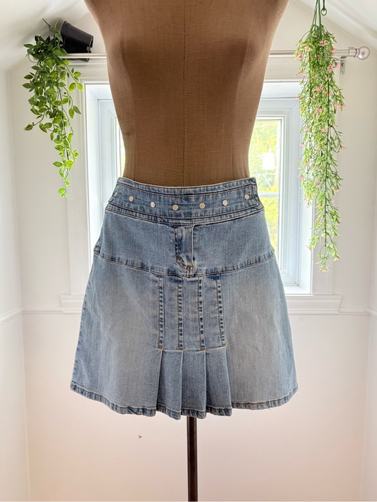 XOXO Dresses & Skirts - XOXO Light Blue Denim Pleated Mini Skirt